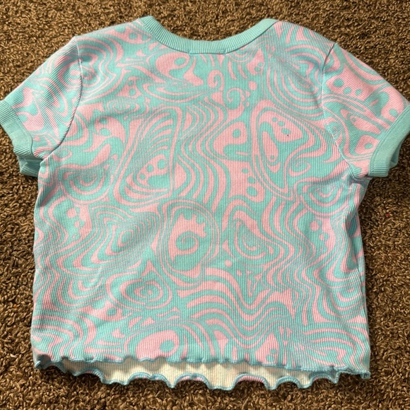 Pink & Blue Crop Top - Picture 2 of 3